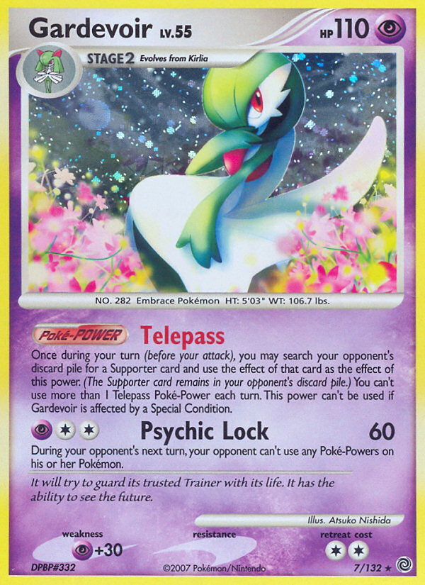 Gardevoir Gallade signature cards
