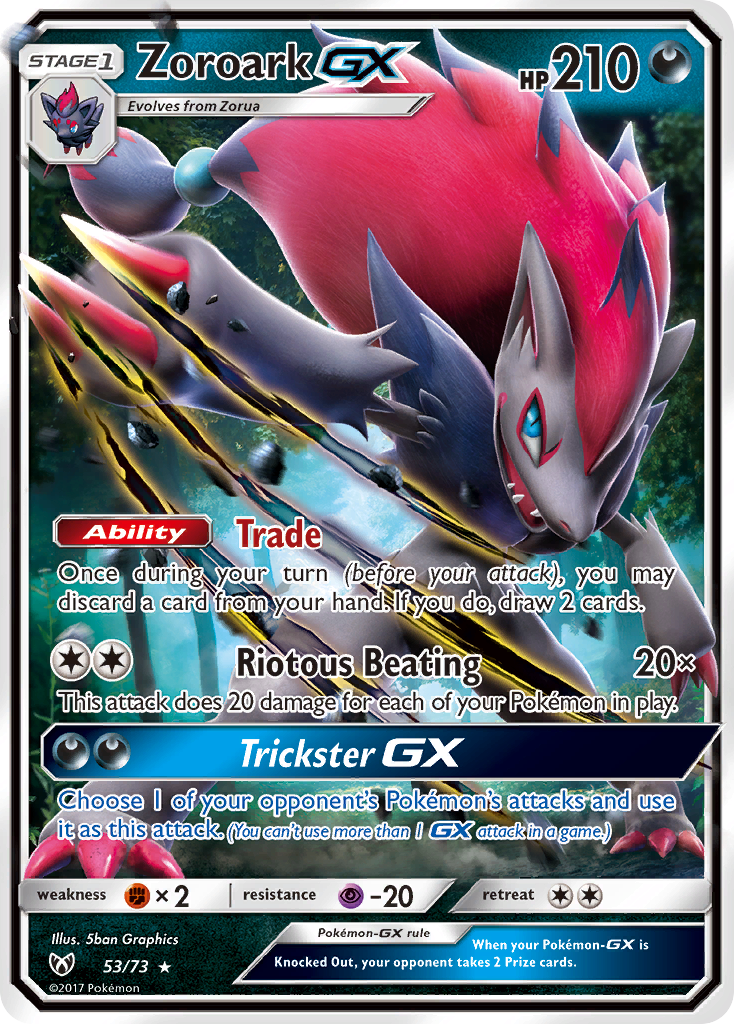 Zoroark-GX signature cards