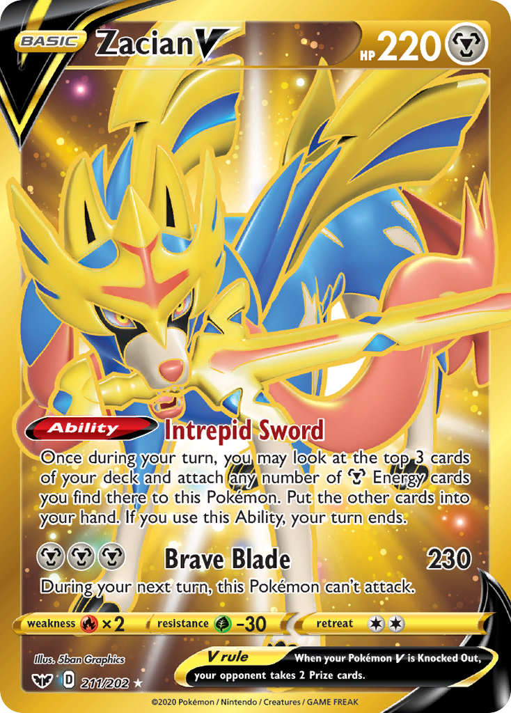 ADP Zacian signature cards